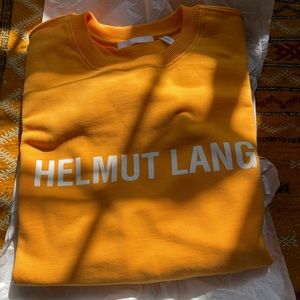 Helmut Lang Core Logo Crewneck Sweatshirt. NWT